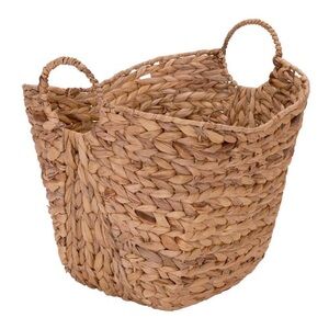Surprise sale! NEW Natural Woven Water Hyacinth Basket with Handles no offers